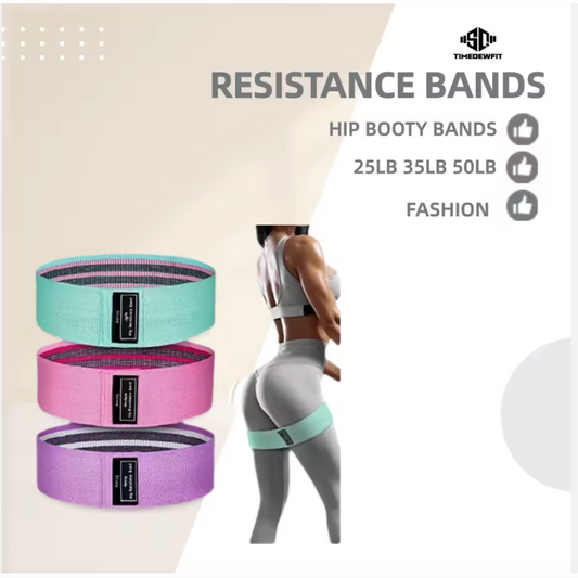 3 Pack High-Quality Fabric Resistance Bands